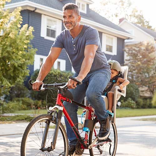 Father & Son Bycycling